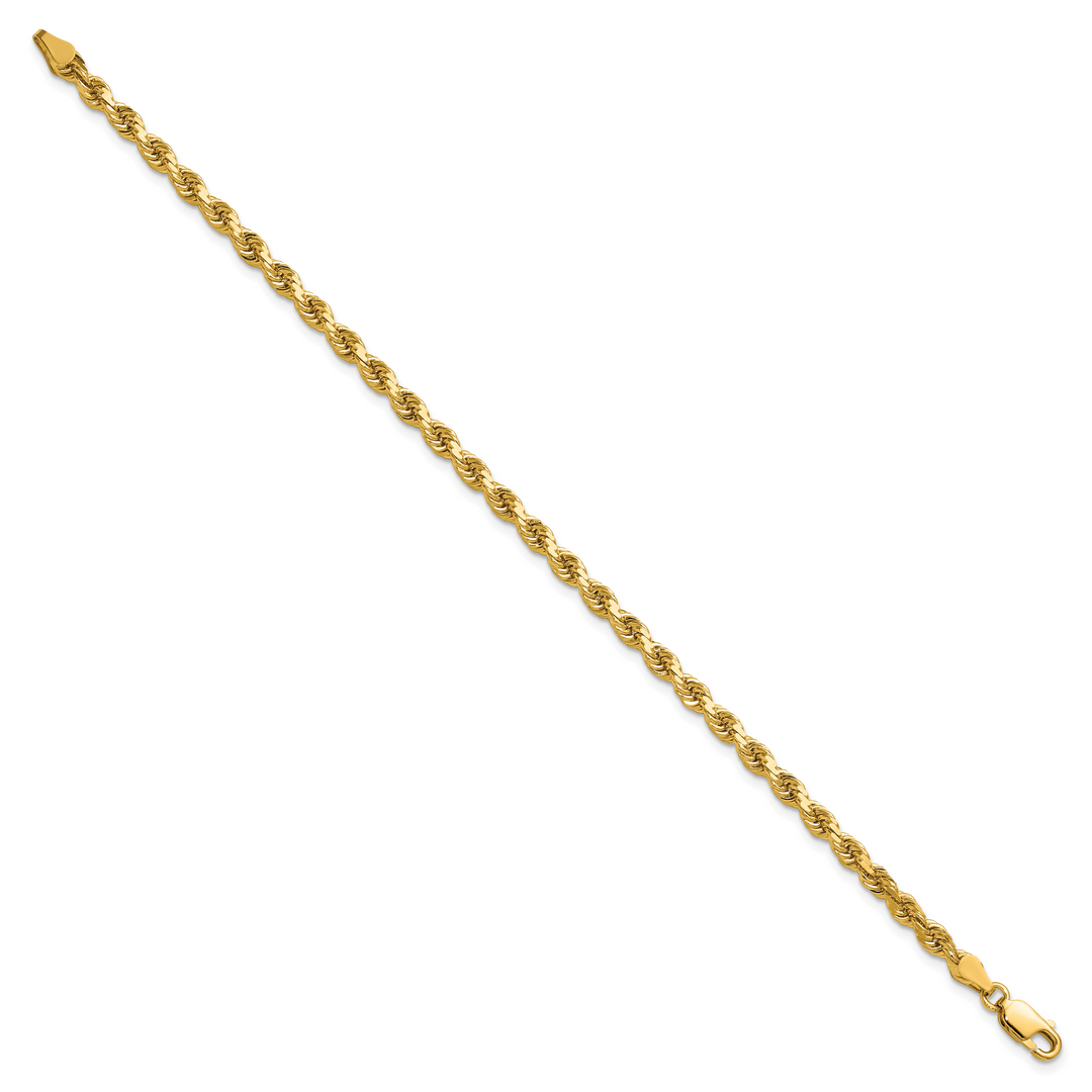 14k 3.75mm Diamond-cut Rope Chain