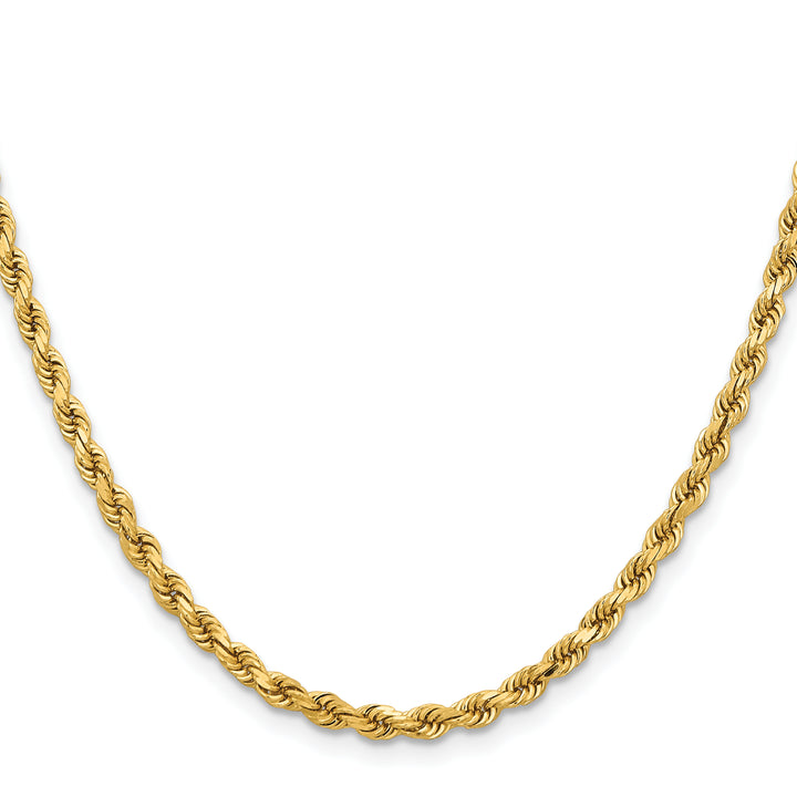 14K 3.75mm D/C Rope with Lobster Clasp Chain