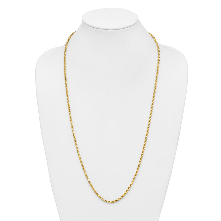 14K 3.75mm D/C Rope with Lobster Clasp Chain