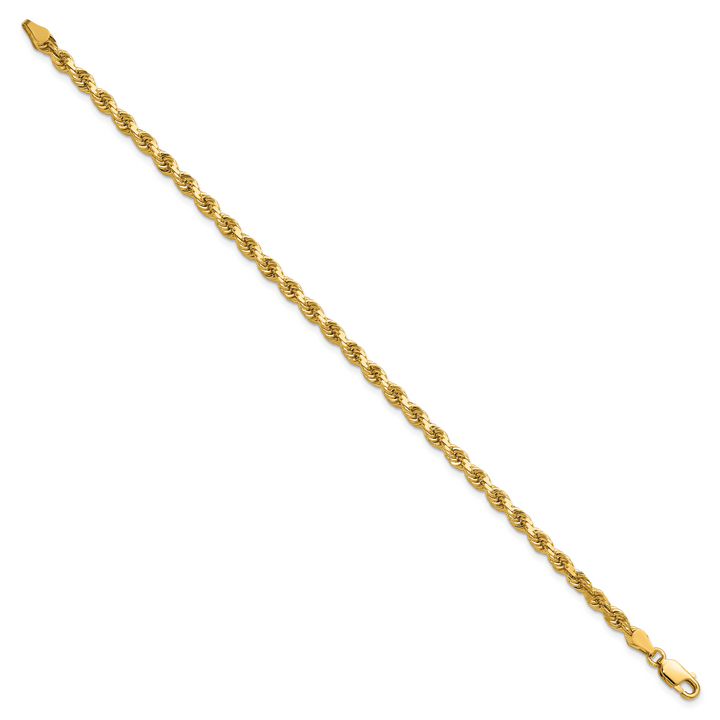 14K 3.75mm D/C Rope with Lobster Clasp Chain