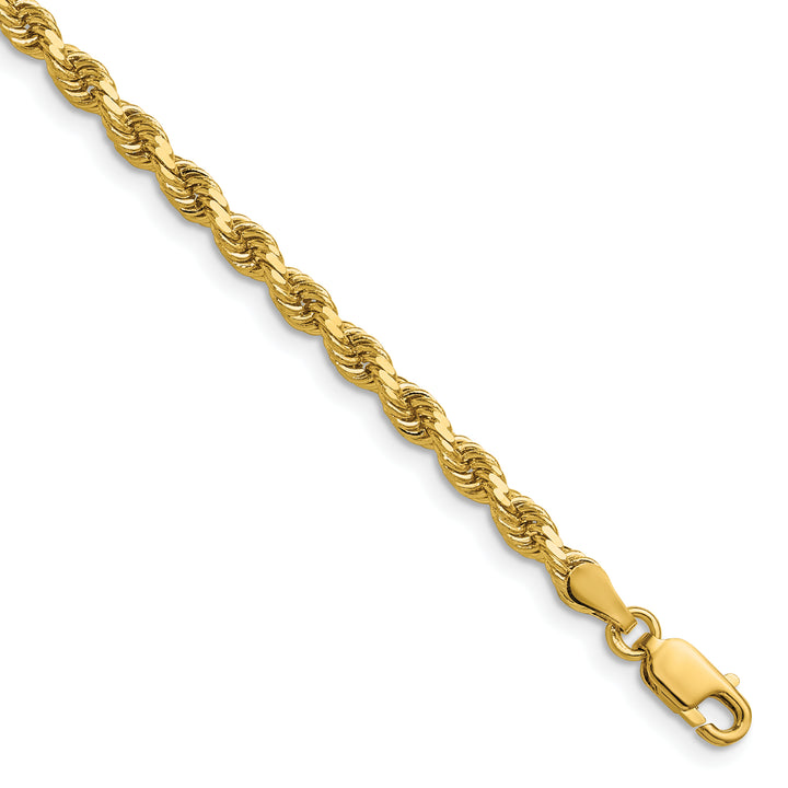 14K 3.75mm D/C Rope with Lobster Clasp Chain