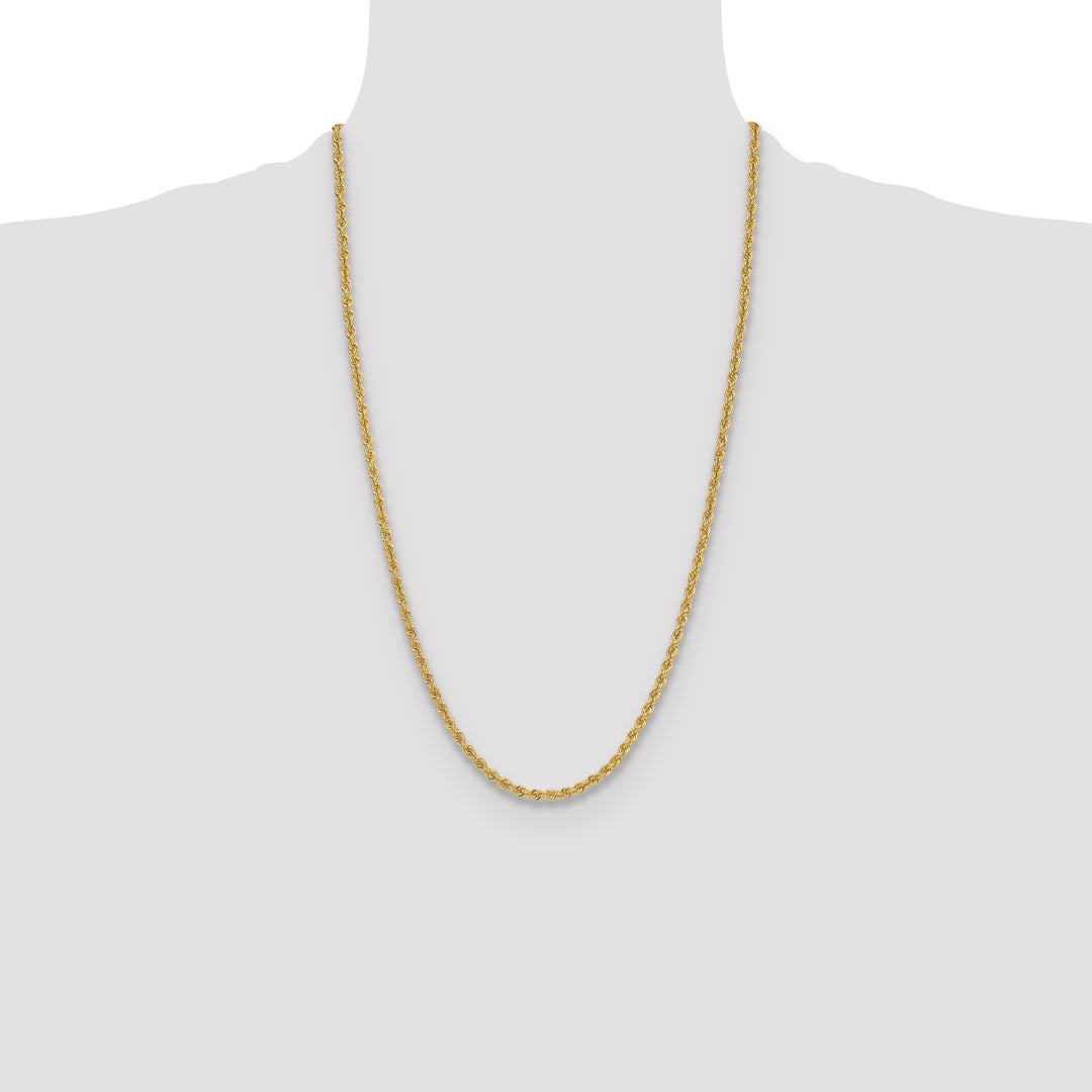 14k 3.8mm Regular Rope Chain