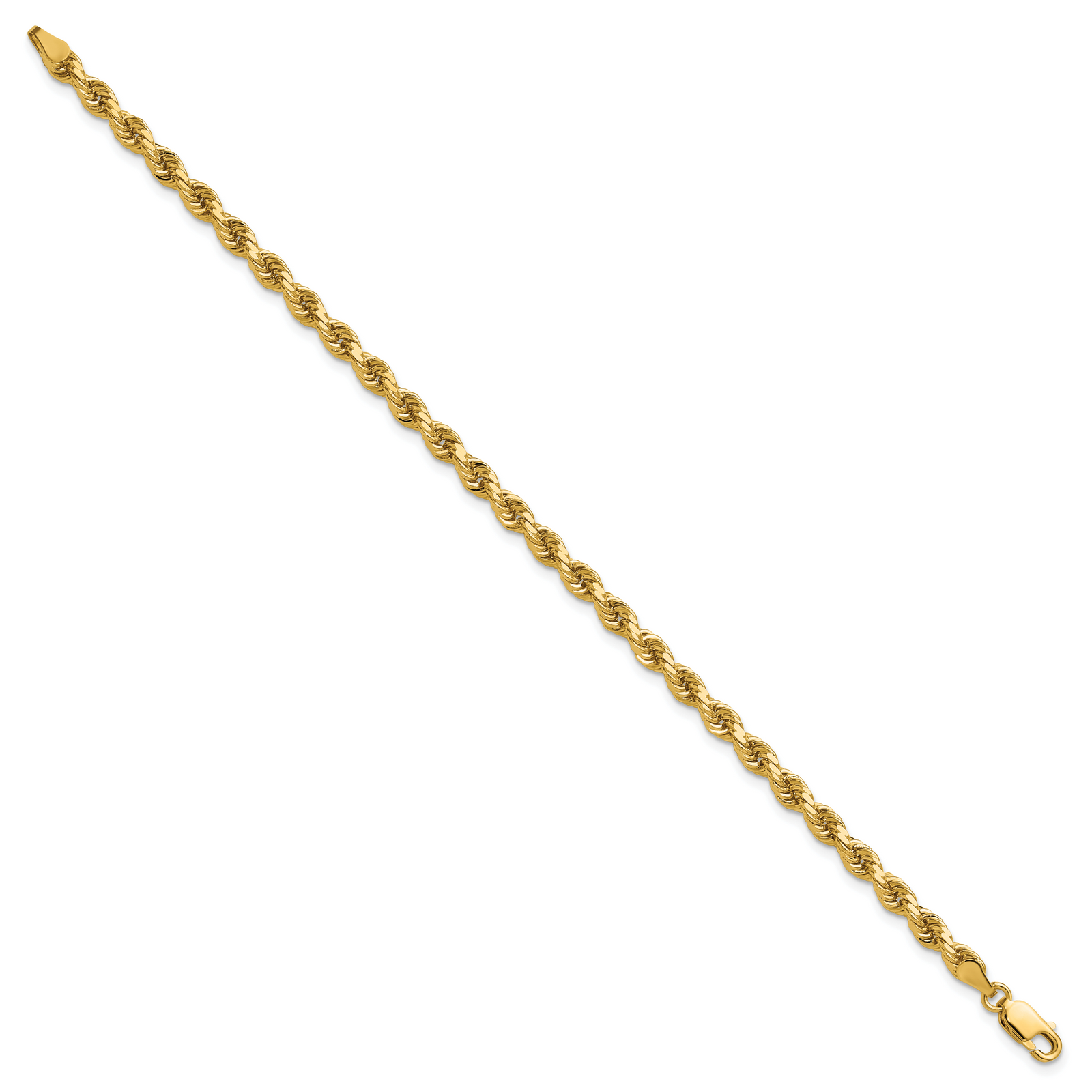 14k 4.0mm Diamond-cut Rope Chain