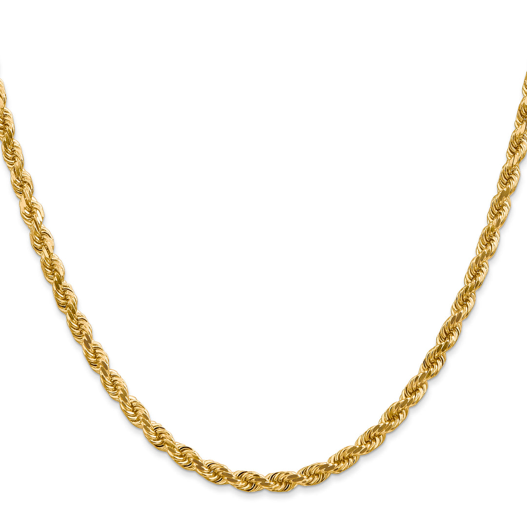 14k 4mm D/C Rope with Lobster Clasp Chain