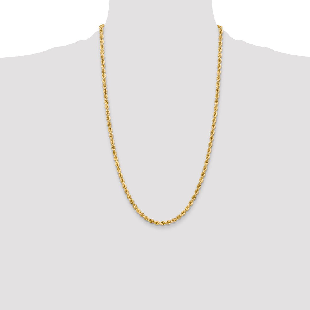 14k 4mm Regular Rope Chain