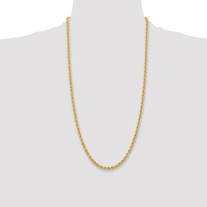 14k 4mm Regular Rope Chain