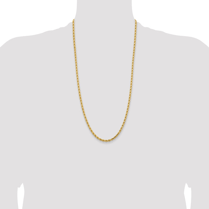 14k 4.25mm Diamond-cut Rope Chain