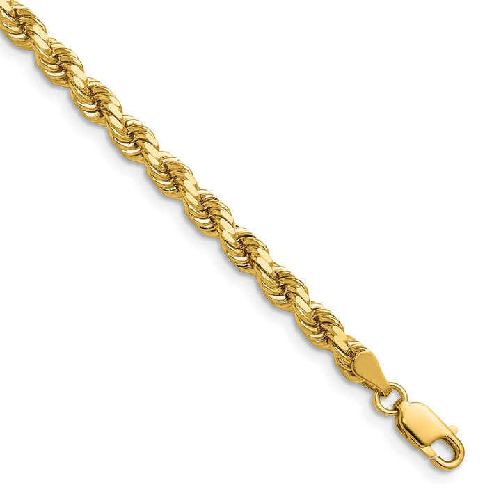 14K 4.25mm D/C Rope with Lobster Clasp Chain