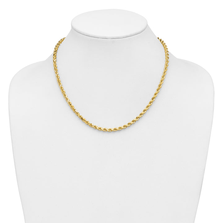 14K 4.25mm D/C Rope with Lobster Clasp Chain
