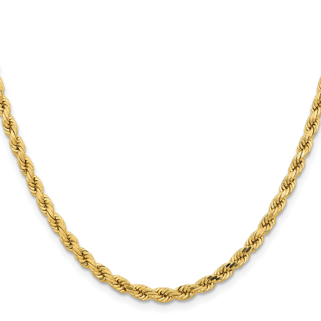 14K 4.25mm D/C Rope with Lobster Clasp Chain