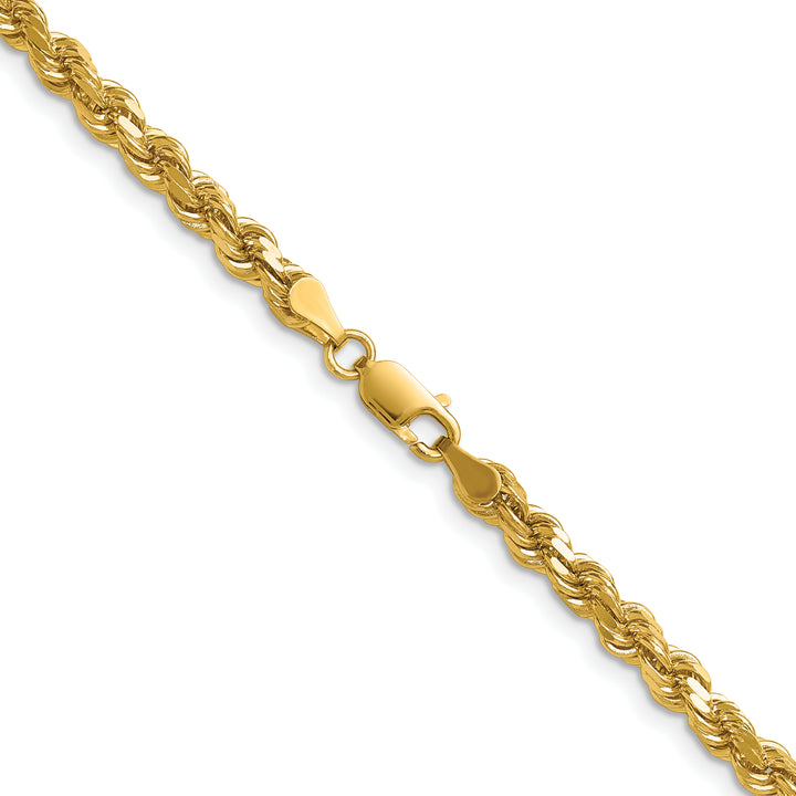 14K 4.25mm D/C Rope with Lobster Clasp Chain