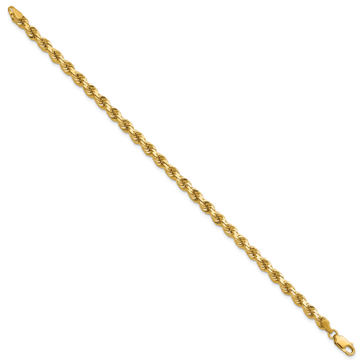 14K 4.25mm D/C Rope with Lobster Clasp Chain