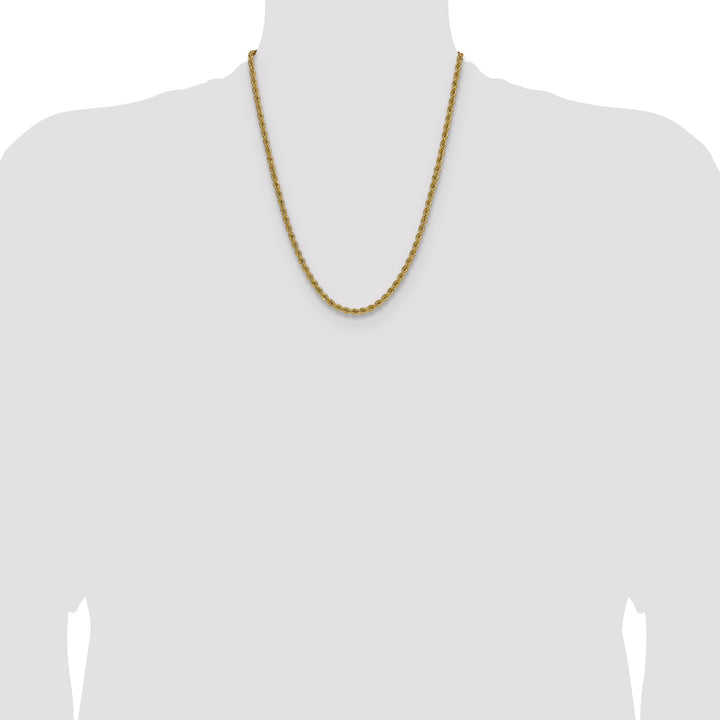 14k 4.2mm Solid Rope Chain