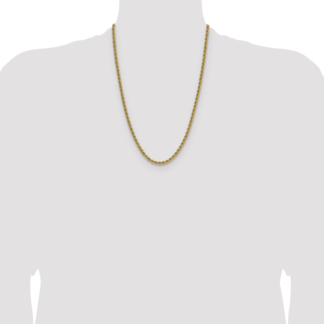 14k 4.2mm Solid Rope Chain