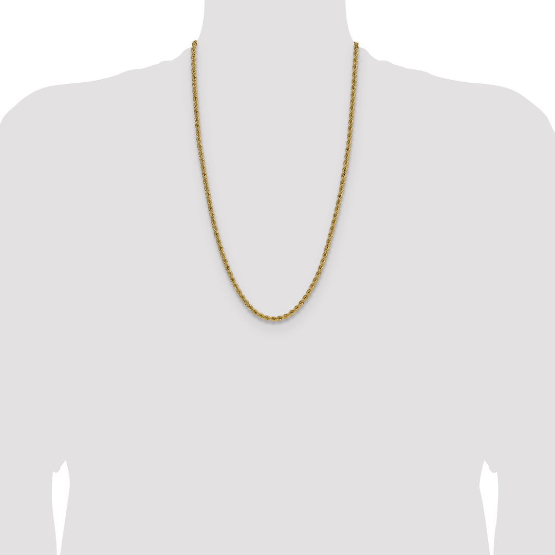 14k 4.2mm Solid Rope Chain