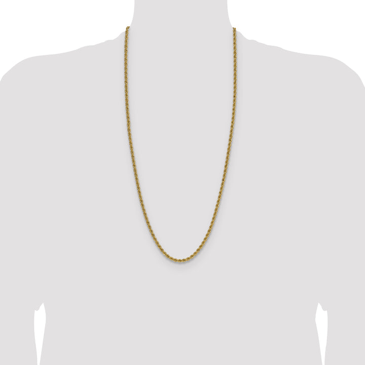 14k 4.2mm Solid Rope Chain