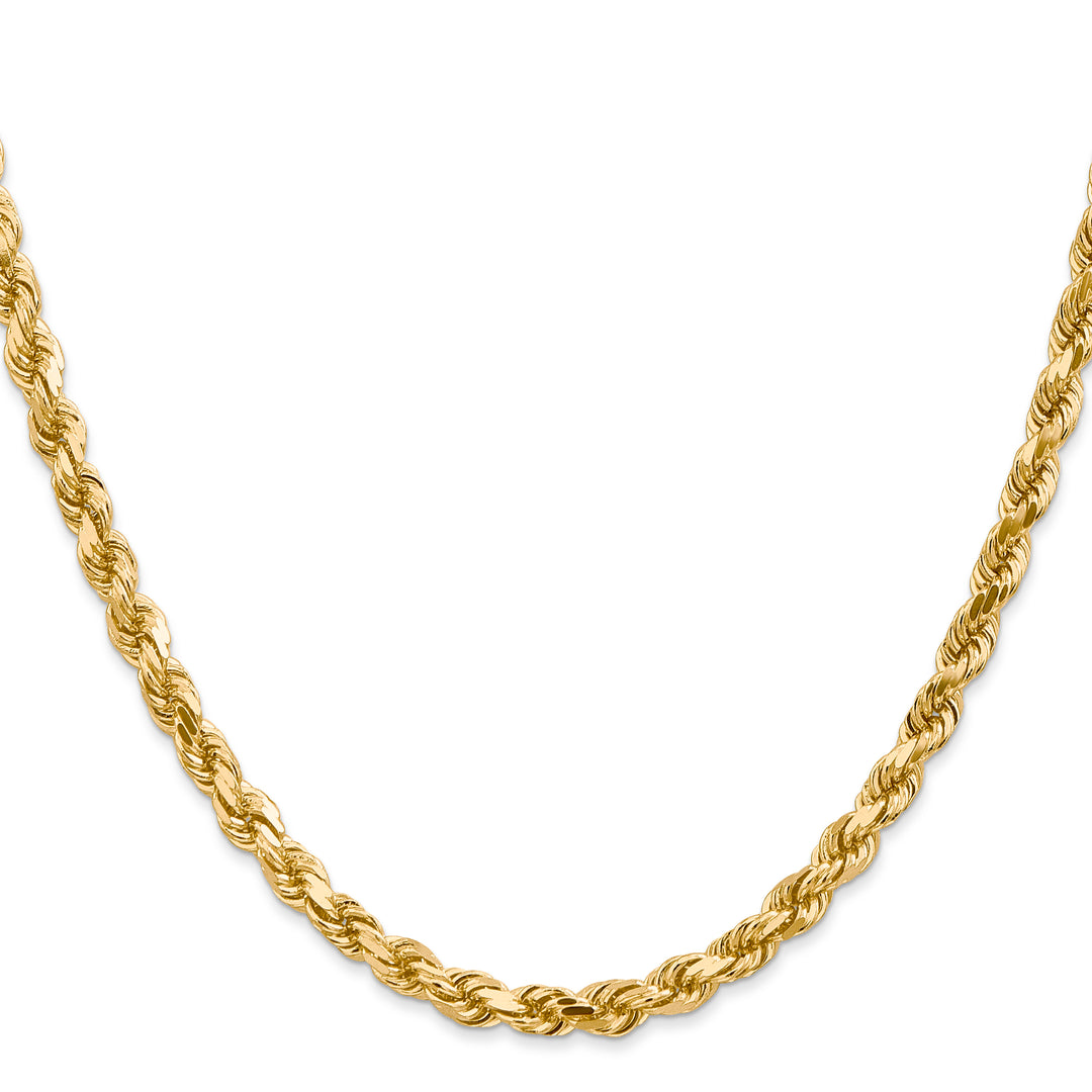 14k 4.5mm D/C Rope with Lobster Clasp Chain