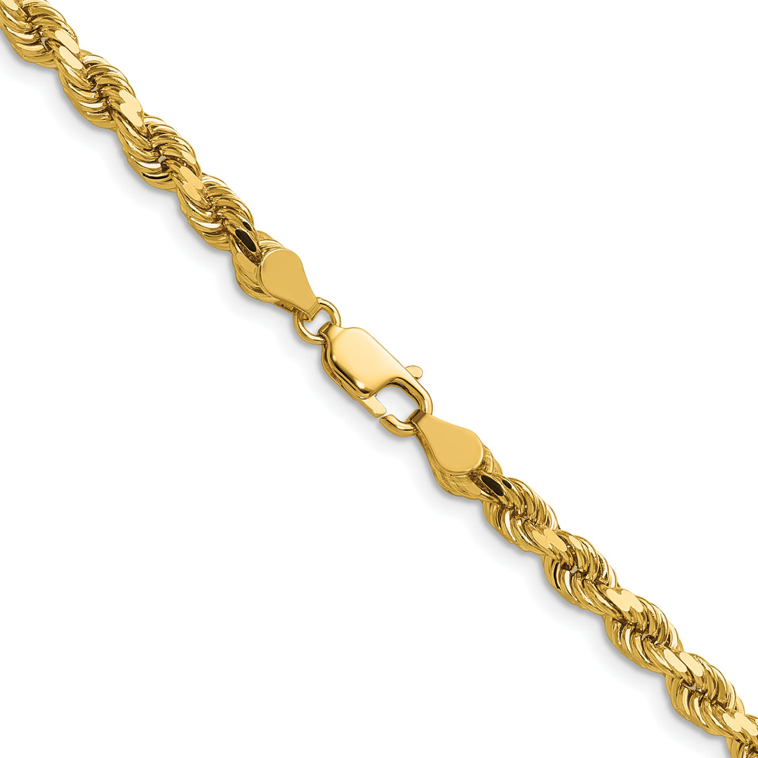 14k 4.5mm D/C Rope with Lobster Clasp Chain
