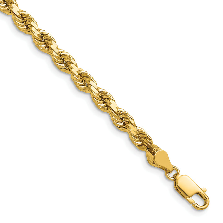 14k 4.5mm D/C Rope with Lobster Clasp Chain