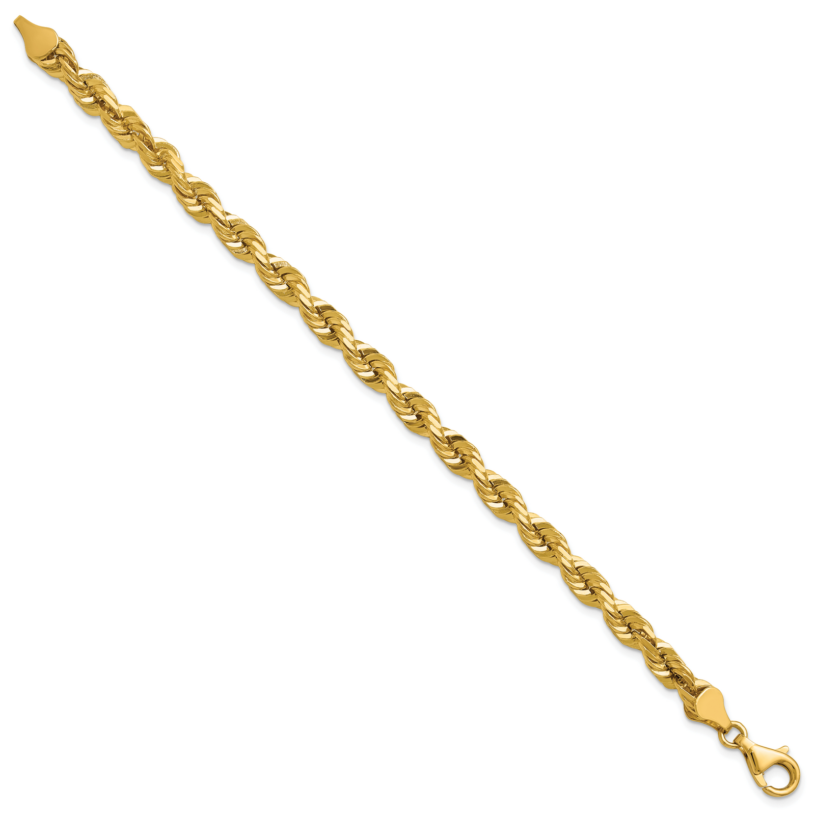 14k 5.5mm Diamond-cut Rope Chain