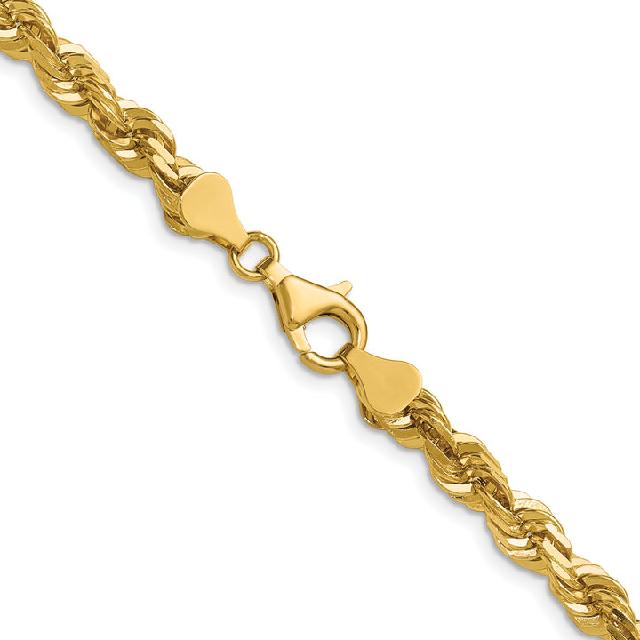 14k 5.5mm D/C Rope with Fancy Lobster Clasp Chain