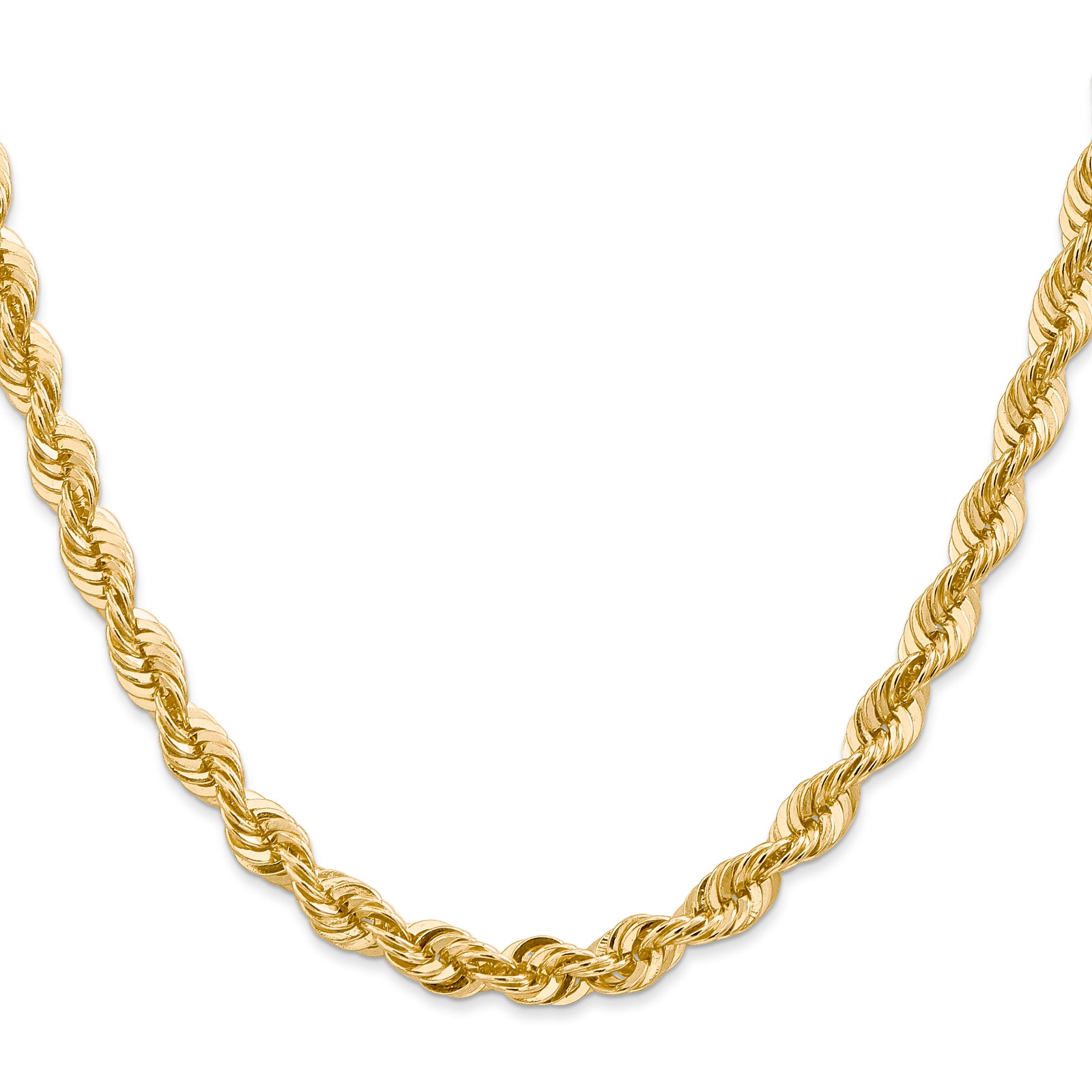 14k 6mm Regular Rope Chain