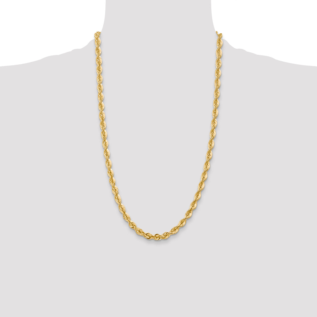 14k 6mm Regular Rope Chain
