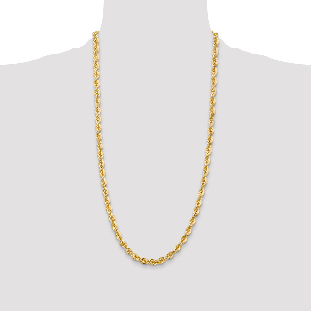 14k 6mm Regular Rope Chain