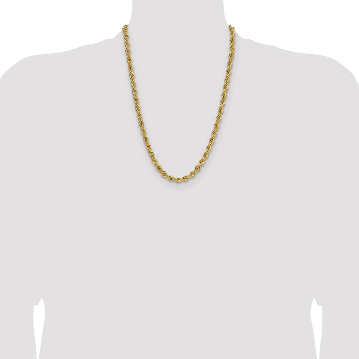 14k 6.7mm Regular Rope Chain