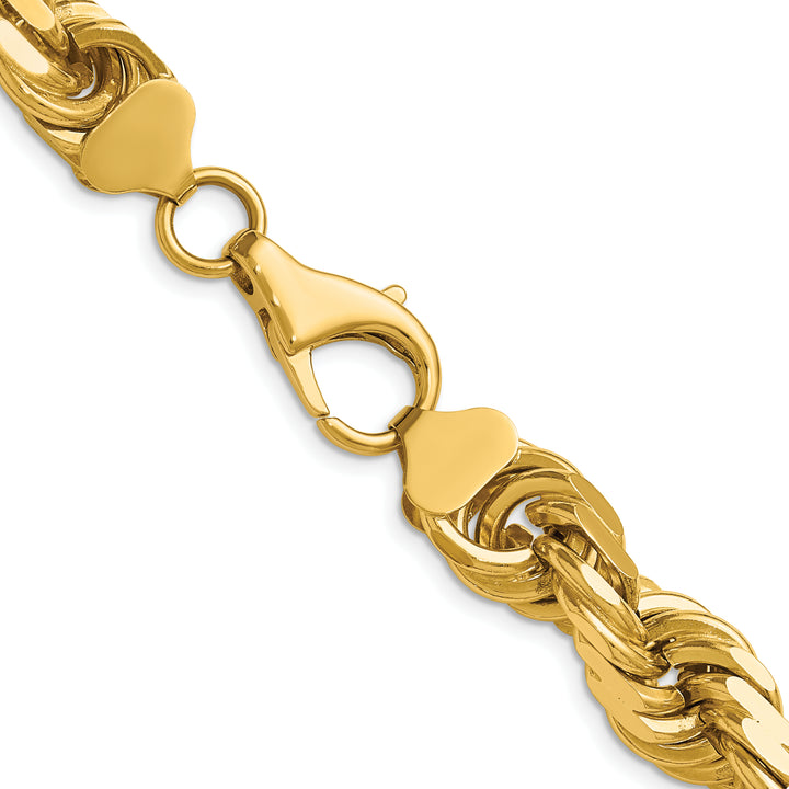 14K 12mm  D/C Rope with Fancy Lobster Clasp Chain