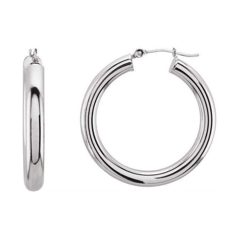 Tube Hoop Earrings