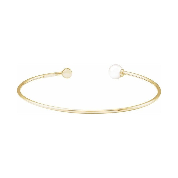 Accented Pearl Cuff Bracelet