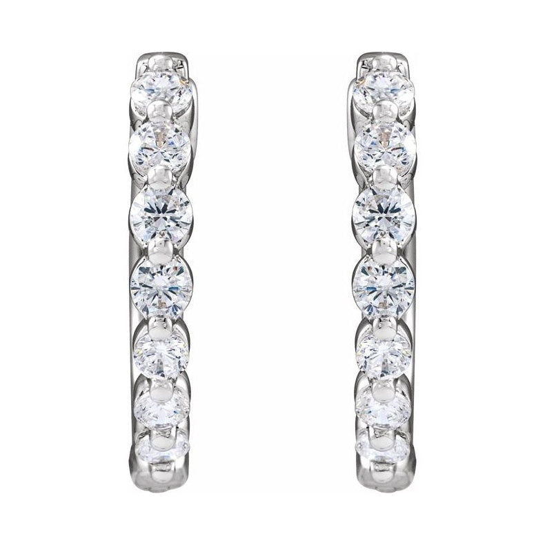 Lab-Grown Diamond Hoop Earrings