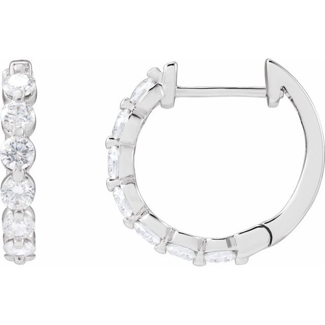 Lab-Grown Diamond Hoop Earrings