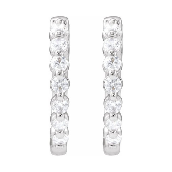 Lab-Grown Diamond Hoop Earrings