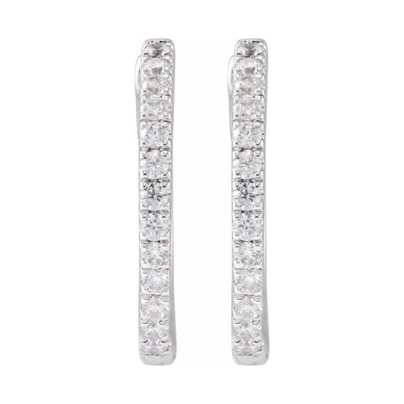 Lab-Grown Diamond Hoop Earrings
