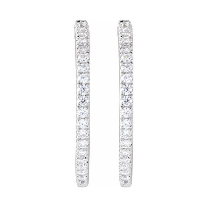 Lab-Grown Diamond Hoop Earrings
