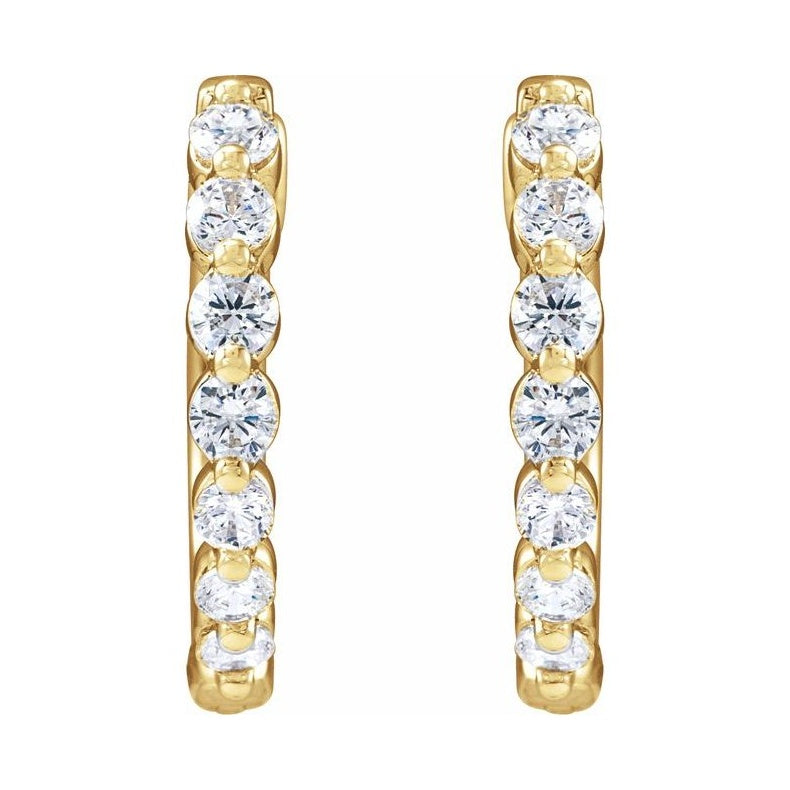 Lab-Grown Diamond Hoop Earrings