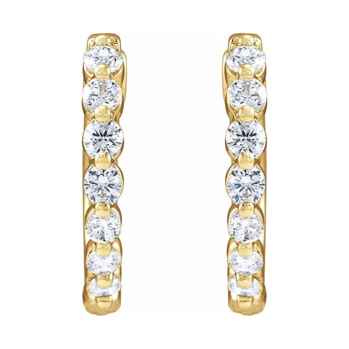 Lab-Grown Diamond Hoop Earrings