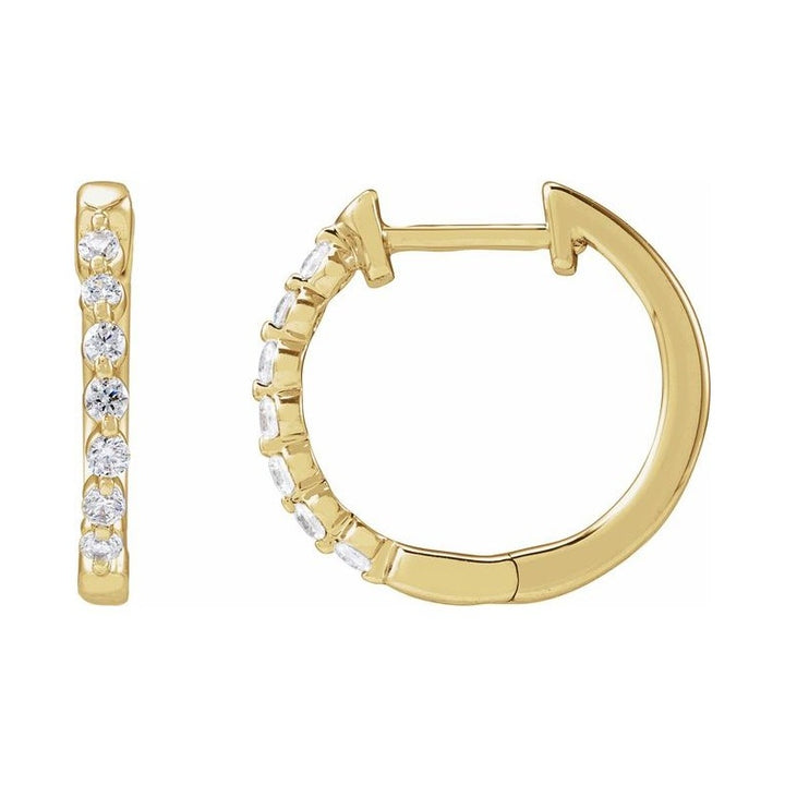 Lab-Grown Diamond Hoop Earrings