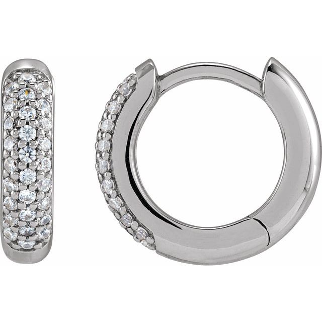 Lab-Grown Diamond Hoop Earrings
