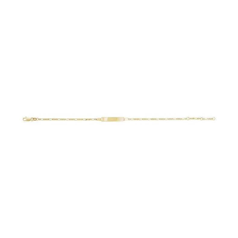 Adjustable Identification Figaro Bracelet