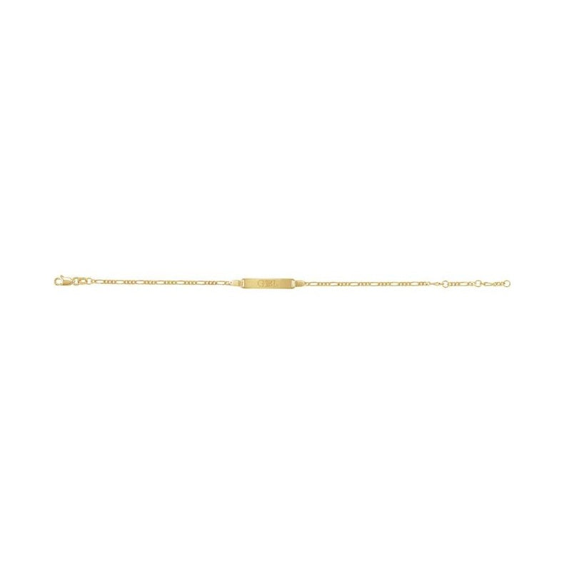 Adjustable Identification Figaro Bracelet