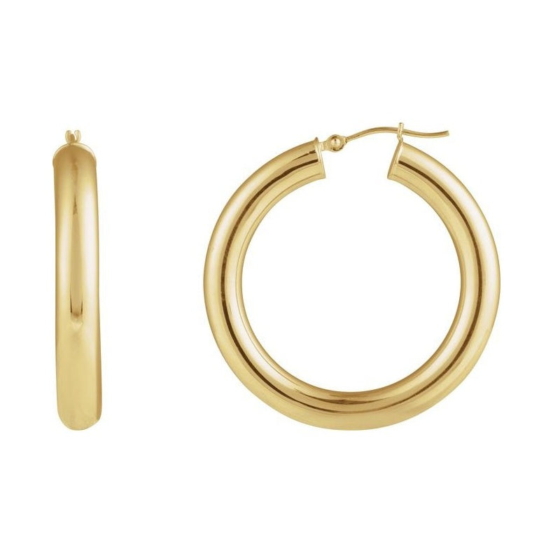 Tube Hoop Earrings