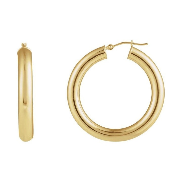 Tube Hoop Earrings