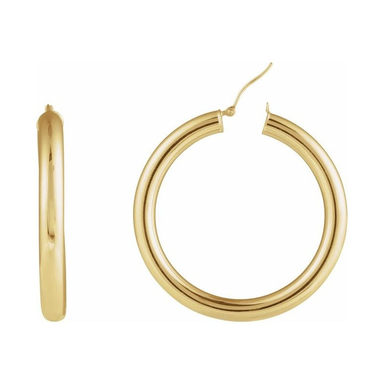 Tube Hoop Earrings