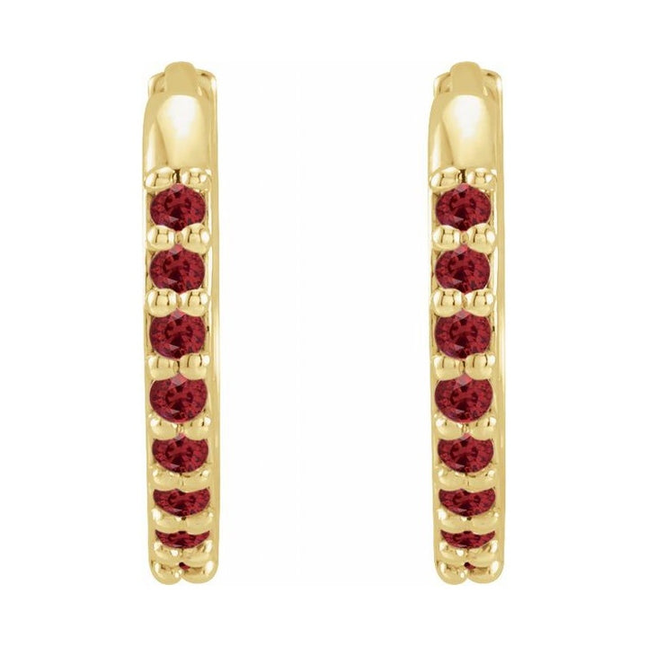 Accented Huggie Earrings