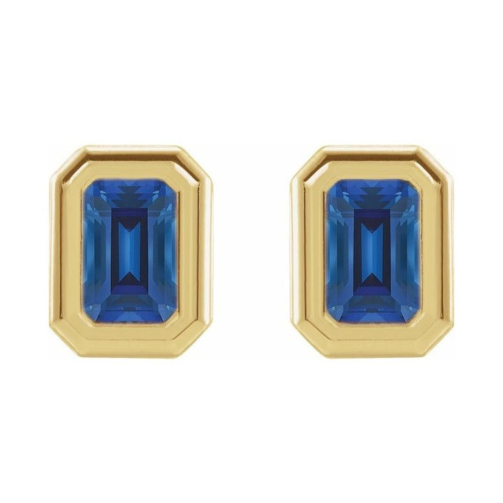 Emerald Solitaire Earrings