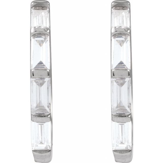 Lab-Grown Diamond Hoop Earrings