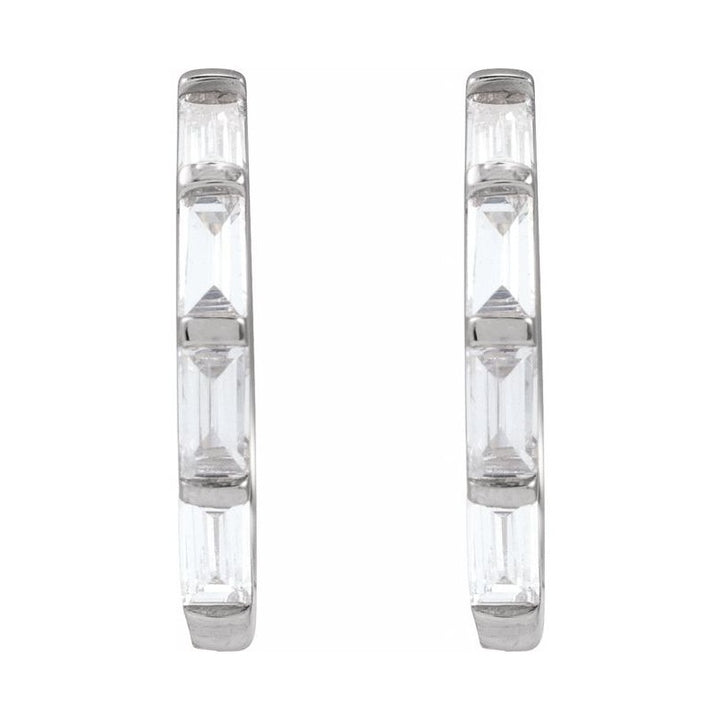 Lab-Grown Diamond Hoop Earrings